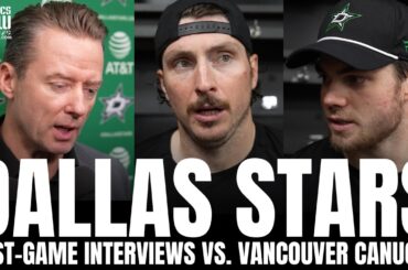 Matt Duchene, Lian Bichsel, Adam Erne & Glen Gulutzan Recap Dallas Stars 6-1 Blowout vs. Vancouver