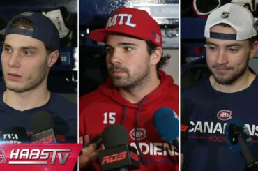 Slafkovsky, Suzuki + Newhook address the media at practice | LIVE PRESS CONFERENCES