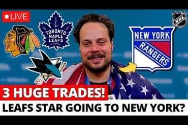 RANGERS AND LEAFS MAKING A MAJOR TRADE INVOLVING A SUPERSTAR? BLACKHAWKS AND SHARKS WATCHING?