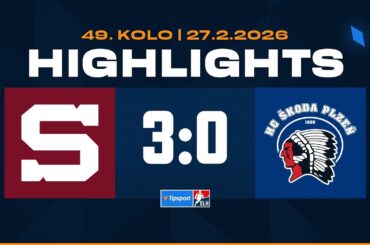 Highlights | HC Sparta Praha vs. HC Škoda Plzeň 3:0 | 27.02.2026