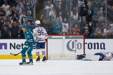 Connor Ingram Out of the Net… Macklin Celebrini Goal