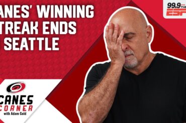 Carolina Hurricanes winning streak ends in Seattle