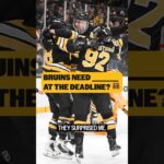 BRUINS are BUYERS at the deadline?? 🐻