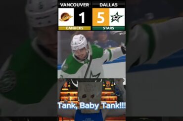 Stars Bichsel scores 6th goal and Canucks Fan feels fine #canucks #nhl