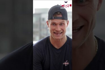 Jakob Chychrun excited to become a Caps father 👶 ❤️ #capitals #nhl #shorts