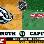🔴LIVE : Utah Mammoth Vs Washington Capitals | NHL 2026 | NHL Live SCOREBOARD