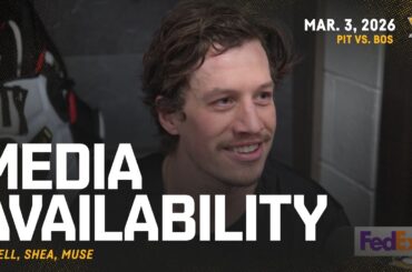 Rakell, Shea, Muse Media Availability (3.3.26) | Pittsburgh Penguins