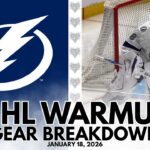 NHL Warmup & Gear Breakdown | Tampa Bay Lightning | Andrei Vasilevskiy & Jonas Johansson