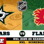 🔴LIVE : Dallas Stars Vs Calgary Flames | NHL 2026 | NHL Live SCOREBOARD
