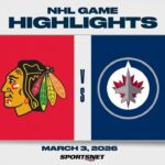 NHL Highlights | Blackhawks vs. Jets - March 3, 2026