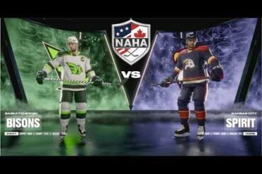 NAHA 2025-26 Season - Saskatchewan Bisons (12-11-4) @ Kansas City Spirit (14-6-3)