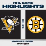 NHL Highlights | Penguins vs. Bruins - March 3, 2026