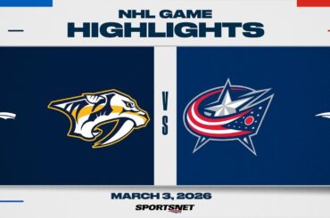 NHL Highlights | Predators vs. Blue Jackets - March 3, 2026