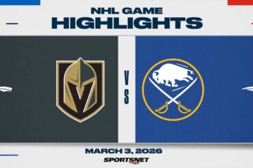 NHL Highlights | Golden Knights vs. Sabres - March 3, 2026