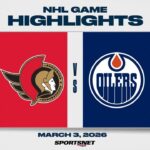 NHL Highlights | Senators vs. Oilers - March 3, 2026