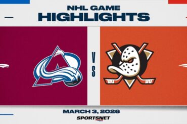 NHL Highlights | Avalanche vs. Ducks - March 3, 2026