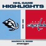 NHL Highlights | Mammoth vs. Capitals - March 3, 2026
