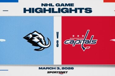 NHL Highlights | Mammoth vs. Capitals - March 3, 2026