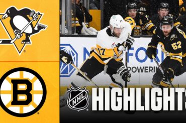 Penguins vs. Bruins | NHL Highlights | March 03, 2026