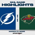 NHL Highlights | Lightning vs. Wild - March 3, 2026