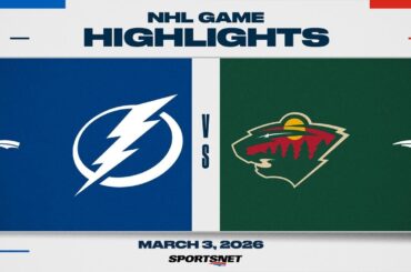 NHL Highlights | Lightning vs. Wild - March 3, 2026