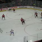 Utica Comets' Nico Daws makes a great glove save vs. Alex Belzile of the Laval Rocket 1/2/26