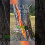 Lightning struck a tree and did this 😱