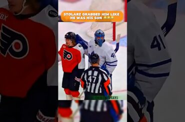 Stolarz acting like a father 😂#nhl #hockey #sports #shorts