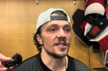 Sam Girard, Penguins, on first game since trade