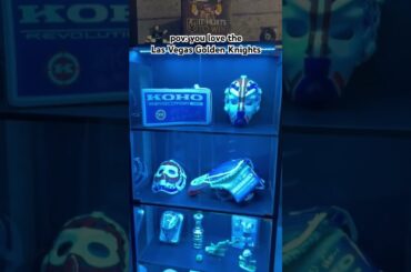 Epic mancave of Las Vegas Golden Knights! #goaliemask #hockey