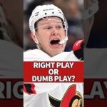 Was Brady’s OT Penalty Actually the Right Play? 👀 #GoSensGo #NHL #OttawaSenators #SensNation