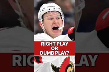 Was Brady’s OT Penalty Actually the Right Play? 👀 #GoSensGo #NHL #OttawaSenators #SensNation