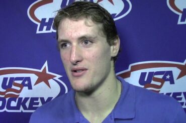 Michael McCarron Talks About Team USA's 4-0 Loss to Sweden