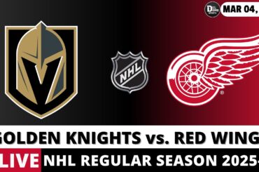 VEGAS GOLDEN KNIGHTS VS DETROIT RED WINGS LIVE 🏒 NHL Game Score Radio Play-by-Play - MAR 04, 2026