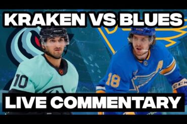 Seattle Kraken Vs St. Louis Blues LIVE COMMENTARY! | 2025-26 NHL Season