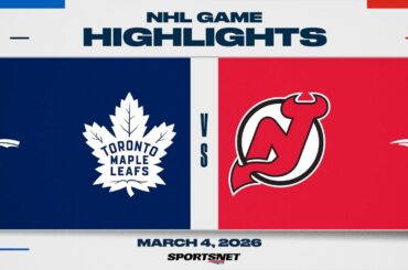 NHL Highlights | Maple Leafs vs. Devils - March 4, 2026