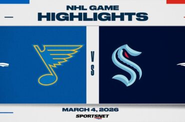 NHL Highlights | Blues vs. Kraken - March 4, 2026