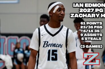 Ian Edmond is one of the top guards in Louisiana!! 🔥🔥📈 || Zachary 2027 CG