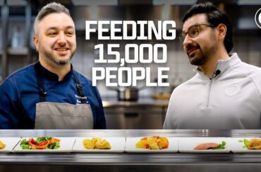 How do we feed over 15,000 people at a hockey game?