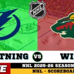 🔴LIVE : Tampa Bay Lightning Vs Minnesota Wild | NHL 2026 | NHL Live SCOREBOARD