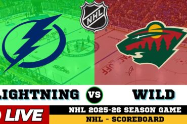 🔴LIVE : Tampa Bay Lightning Vs Minnesota Wild | NHL 2026 | NHL Live SCOREBOARD