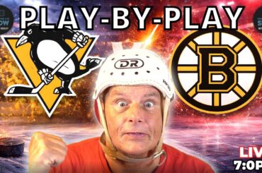 Penguins vs Bruins LIVE | NHL Playoff Race | Full Game Play-By-Play & Reaction