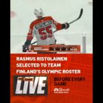 Rasmus Ristolainen honored to be selected for Team Finland at 2026 Olympics 👏