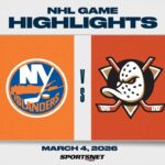 NHL Highlights | Islanders vs. Ducks - March 4, 2026