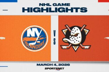 NHL Highlights | Islanders vs. Ducks - March 4, 2026