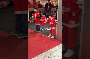 Trick Kane is back in action ahead of the Red Wings game at Little Caesars Arena