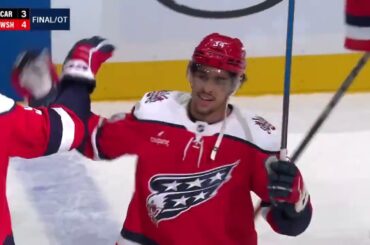 JUSTIN SOURDIF WINS IT 🔥 Sourdif buries it for the Capitals for the OT Winner! Canes vs Capitals