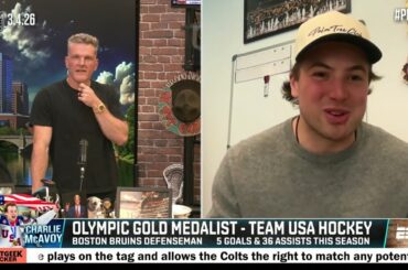 THIS IS OUR TIME! 🥇 Charlie McAvoy on winning gold + Team USA-Canada tension?! | The Pat McAfee Show