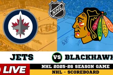🔴LIVE : Chicago Blackhawks Vs Winnipeg Jets | NHL 2026 | NHL Live SCOREBOARD