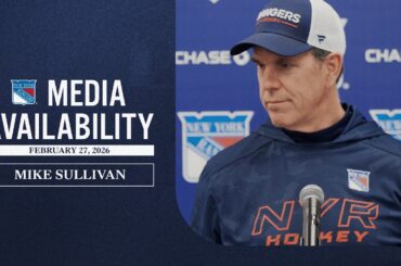 NYR Practice: Mike Sullivan Media Availability | Feb. 27, 2026
